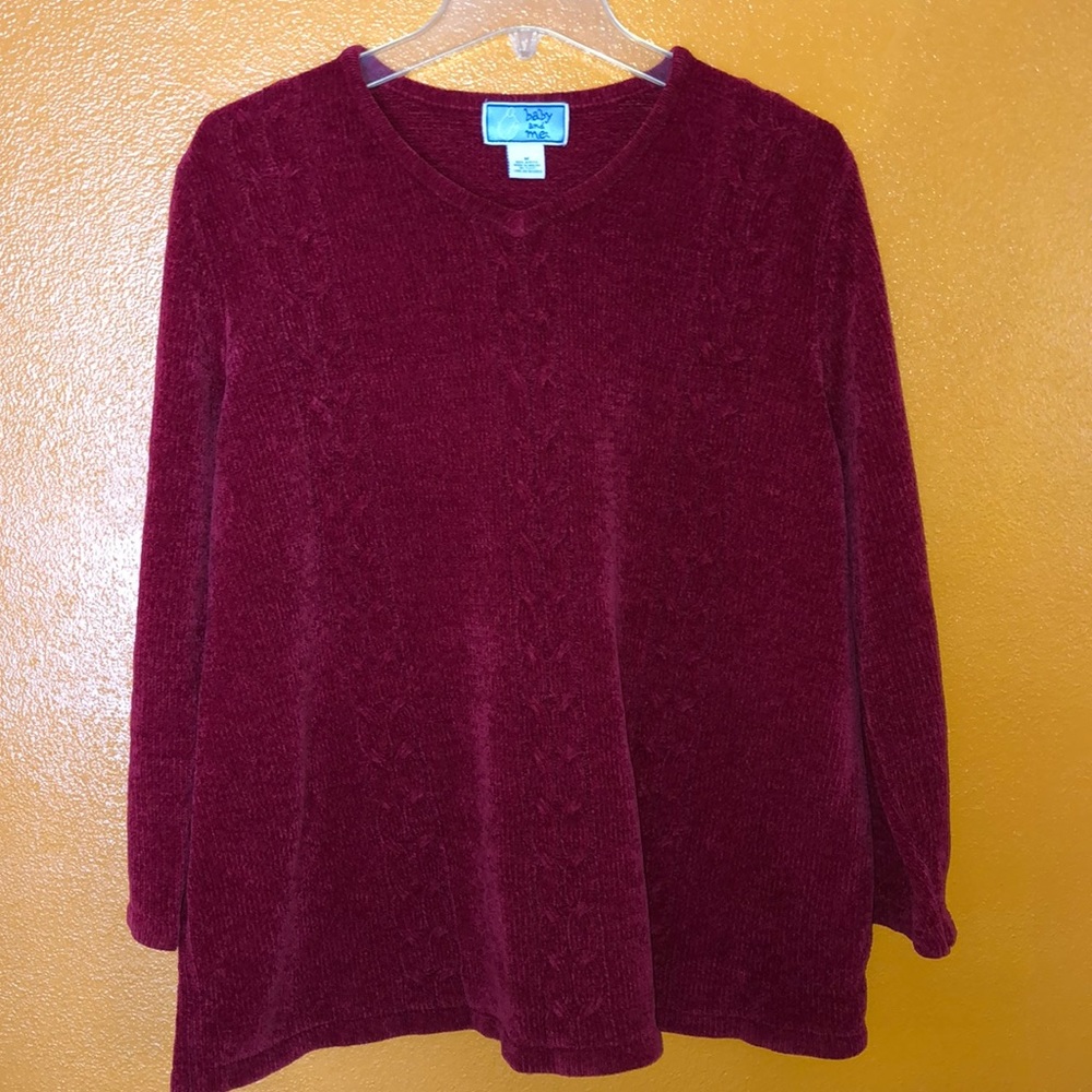 Baby and Me Maternity 💋Red Sweater 💋Size Medium